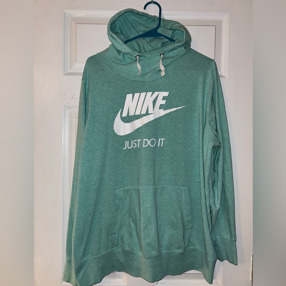 Nike Teal hooded Pullover